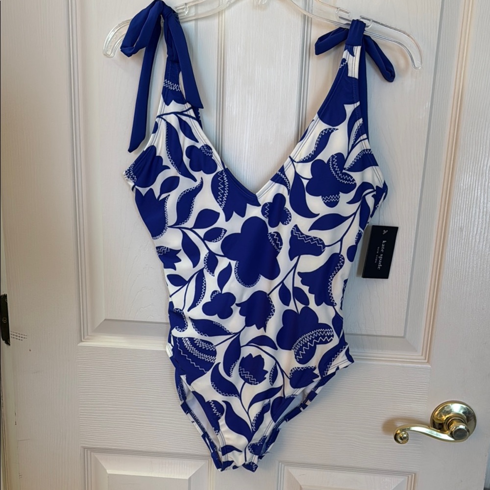 Kate Spade Floral Swimsuit Size Medium NWT